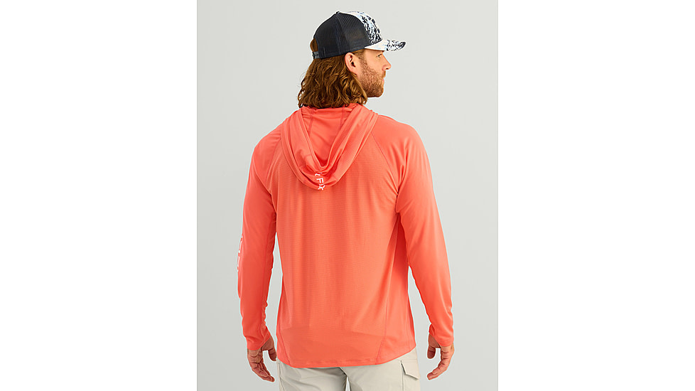 HUK Performance Fishing Icon Performance Hoodie - Mens, Fresh Salmon, 2XL, H1200574-821-XXL
