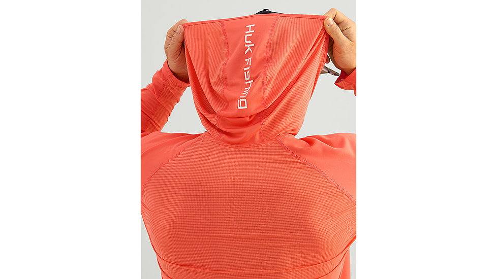 HUK Performance Fishing Icon Performance Hoodie - Mens, Fresh Salmon, 2XL, H1200574-821-XXL