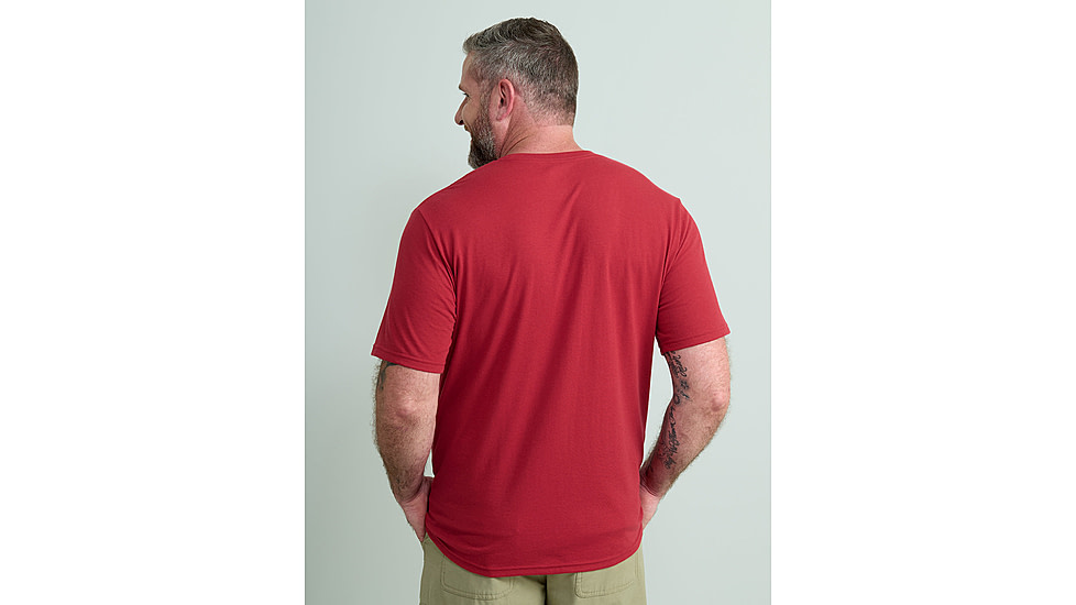HUK Performance Fishing Logo Tee - Mens, Scarlet Blaze, Extra Large, H1000390-621-XL