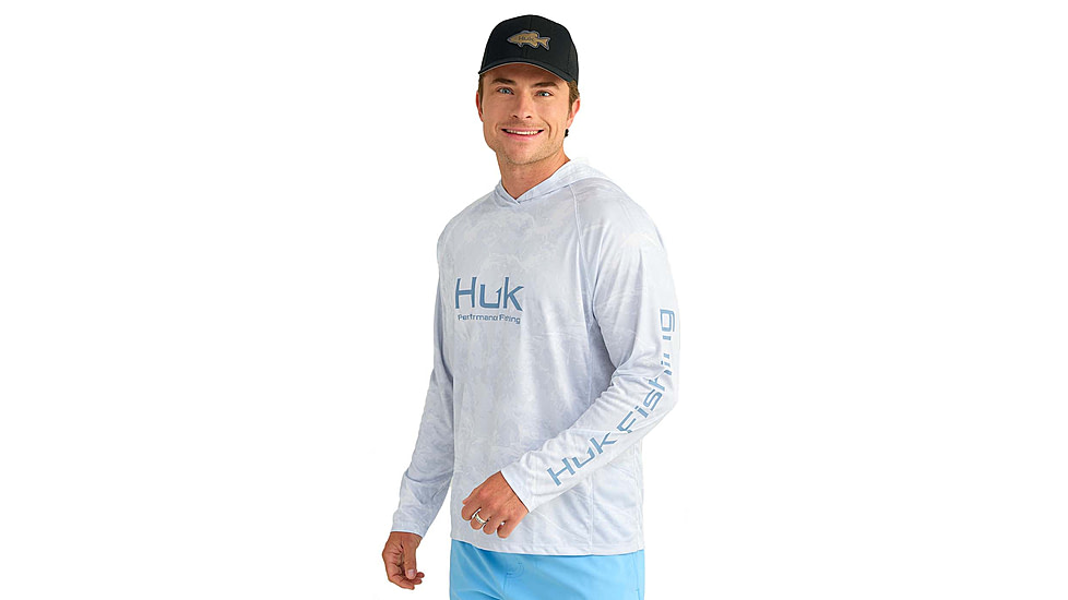 HUK Performance Fishing Mossy Oak Pursuit Performance Hoodie - Mens, Moe Sw Bonefish, Extra Large, H1200611-978-XL