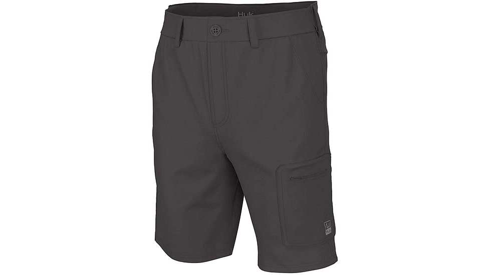 HUK Performance Fishing Next Level 10.5in Shorts - Men's, Iron, Extra Large, H2000171-010-XL