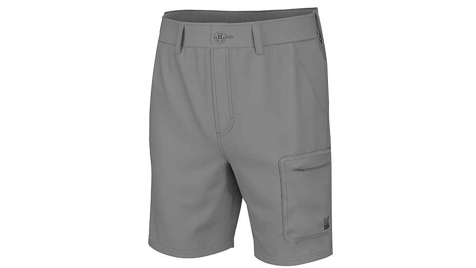 HUK Performance Fishing Nxtlvl 7 Short - Mens, Overcast Grey, Extra Large, H2000173-032-XL