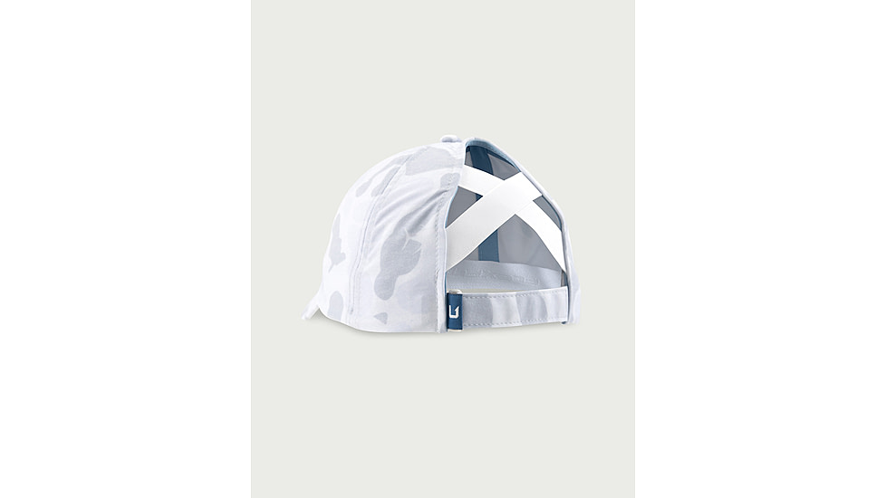 HUK Performance Fishing Pony Tail Ball Cap Kc Print - Womens, Sky, 1, H6300064-437-1