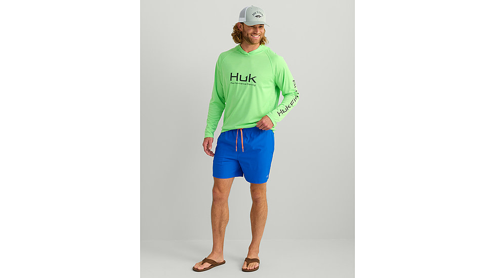 HUK Performance Fishing Pursuit Volley Swim Short - Mens, Ocean Blue, Medium, H2000184-460-M