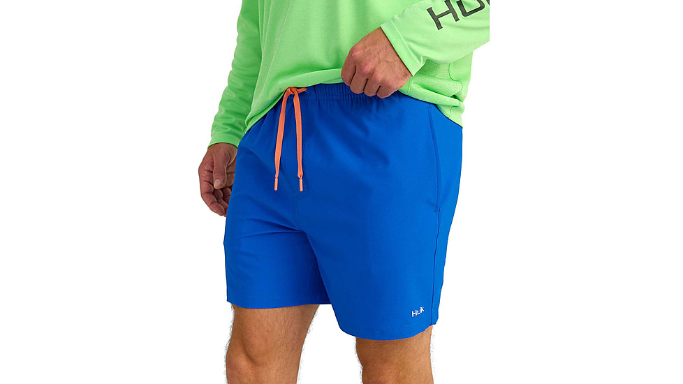 HUK Performance Fishing Pursuit Volley Swim Short - Mens, Ocean Blue, Medium, H2000184-460-M