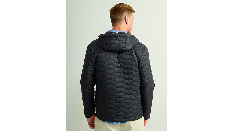 HUK Performance Fishing Scale Hooded Jacket - Mens, Black, Large, H4000151-001-L