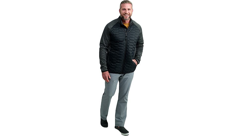 HUK Performance Fishing Scale Hybrid Jacket - Mens, Black, Extra Large, H4000158-001-XL