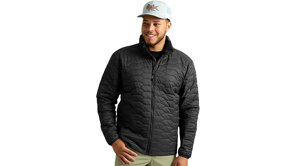 HUK Performance Fishing Scale Jacket - Mens, Black, Medium, H4000156-001-M