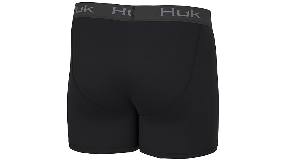 HUK Performance Fishing Solid Boxer - Mens, Black, L, H5000043-001-L