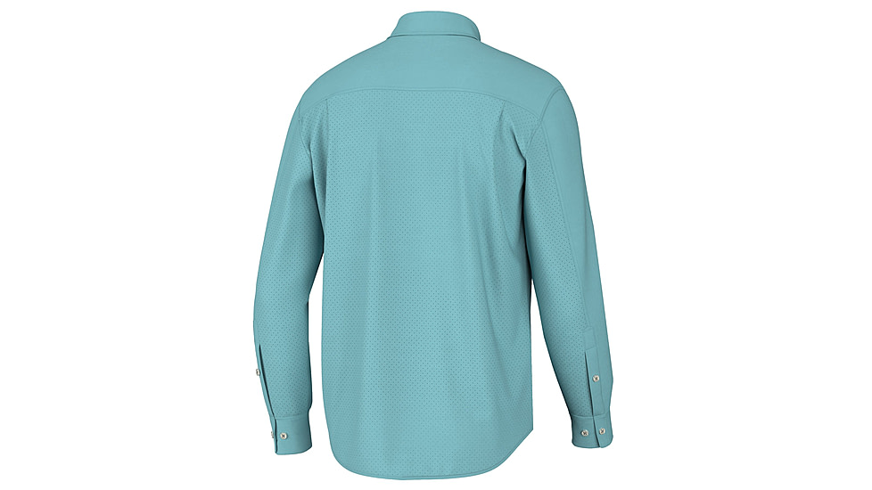 Open Box, Dealer Demo, HUK Performance Fishing Tide Point Long Sleeve Shirt - Men's, Marine Blue, S, H1500172-372-S