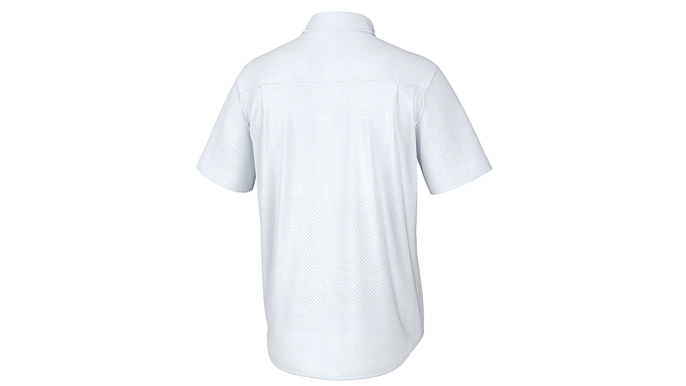 HUK Performance Fishing Tide Point Short Sleeve Shirt - Men's, White, S, H1500171-100-S