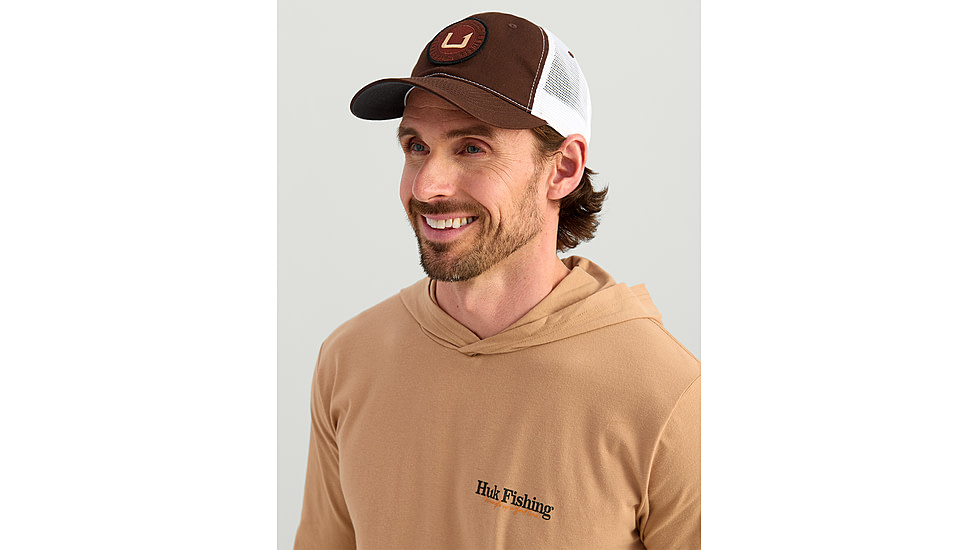HUK Performance Fishing Trout Wrangle Hoodie Tee - Mens, Marl, Extra Large, H1000581-201-XL
