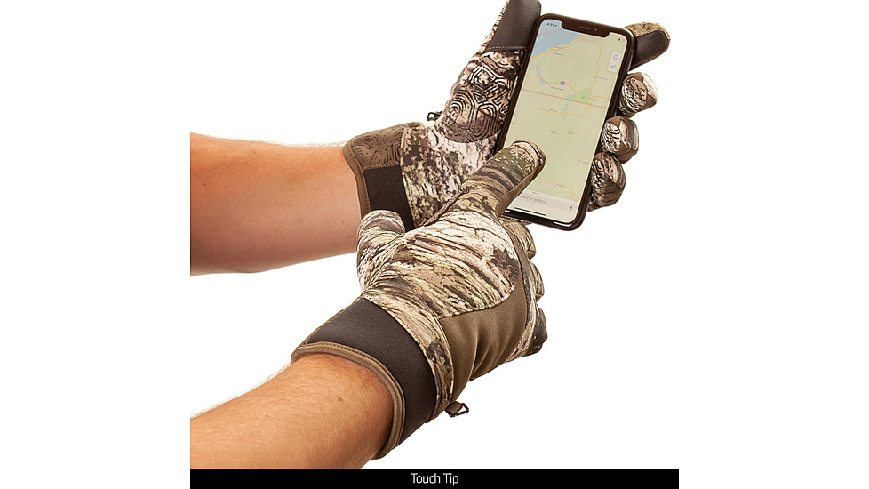 Huntworth Ansted Mid Weight Plush Fleece Lined Hunting Glove - Mens, Tarnen, Medium, E-1207-TRN-M