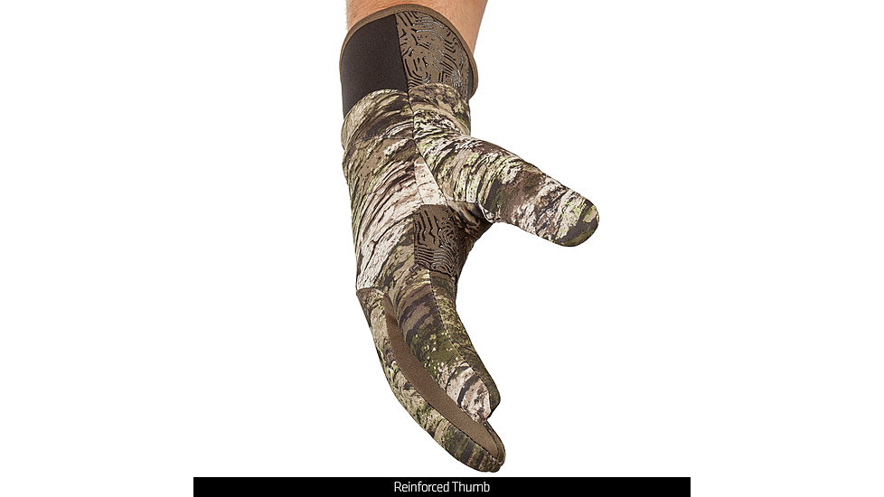 Huntworth Ansted Mid Weight Plush Fleece Lined Hunting Glove - Mens, Tarnen, Medium, E-1207-TRN-M