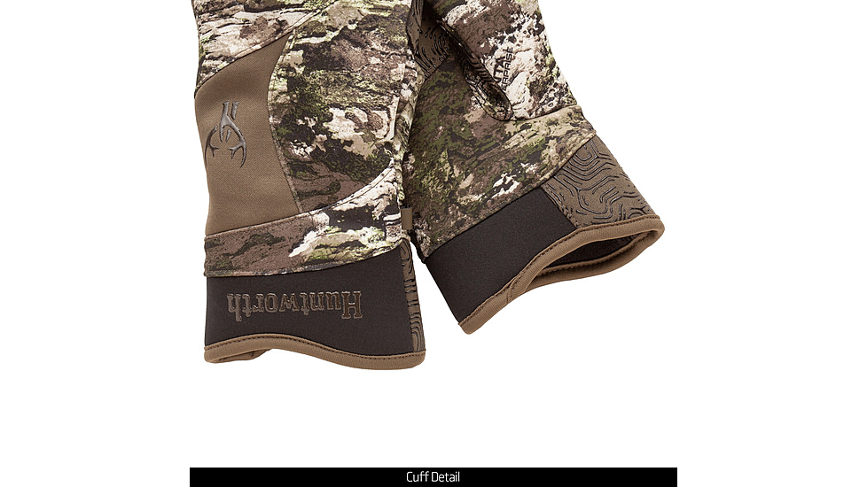 Huntworth Ansted Mid Weight Plush Fleece Lined Hunting Glove - Mens, Tarnen, Medium, E-1207-TRN-M