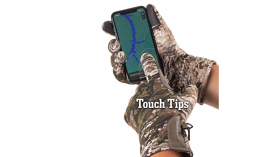 Huntworth Barrow Heat Boost Windproof Softshell Hunting Glove - Mens, Tarnen, Large, E-1433-TRN-L