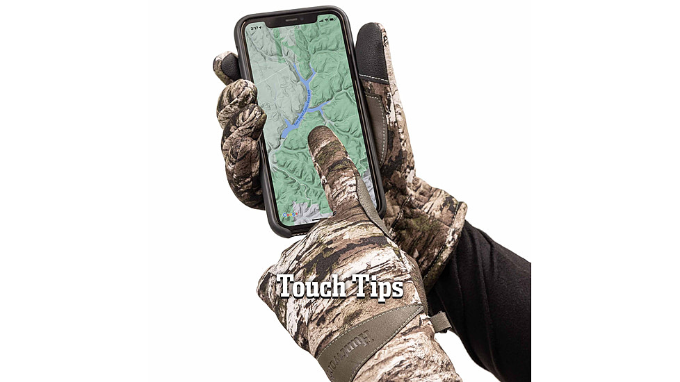 Huntworth Barrow Heat Boost Windproof Softshell Hunting Glove - Womens, Tarnen, Large, E-1433-L-TRN-L