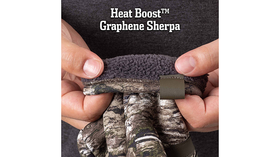 Huntworth Colborne Heat Boost Windproof Hunting Pop-Top Glove - Mens, Tarnen, Medium, E-1436-TRN-M