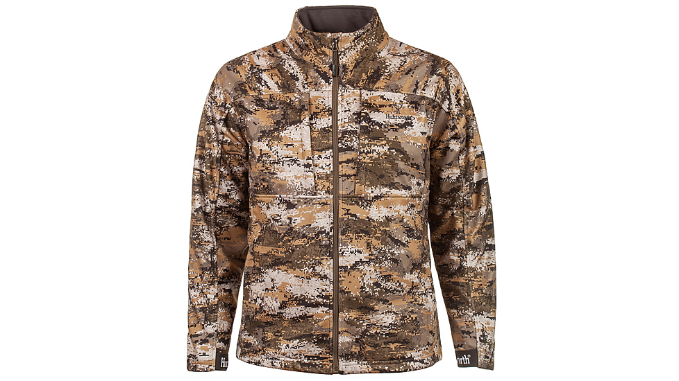 Huntworth Elkins Mid Weight Windproof Soft Shell Jacket Grid Fleece Interior - Mens, Disruption, Extra Large, E-9501-DC-XL