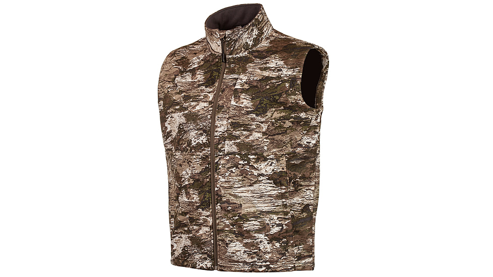 Huntworth Elkins Mid Weight Windproof Soft Shell Vest Waffle Fleece Interior - Mens, Tarnen, Large, E-9502-TRN-L