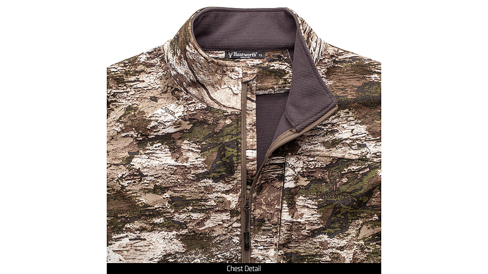 Huntworth Elkins Mid Weight Windproof Soft Shell Vest Waffle Fleece Interior - Mens, Tarnen, Large, E-9502-TRN-L