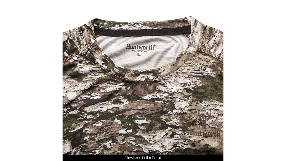 Huntworth Fallon Light Weight Performance Polyester Long Sleeve Shirt - Mens, Tarnen, Extra Large, E-9333-TRN-XL