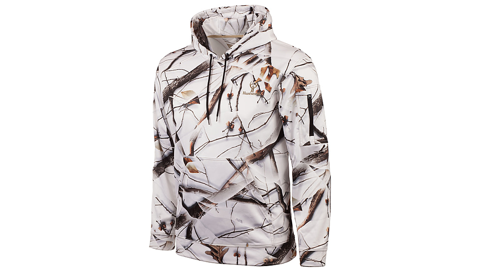 Huntworth Harrison Performance Fleece Hunting Hoodie - Men's, Snow Camo, Large, E-924-31SCB-L
