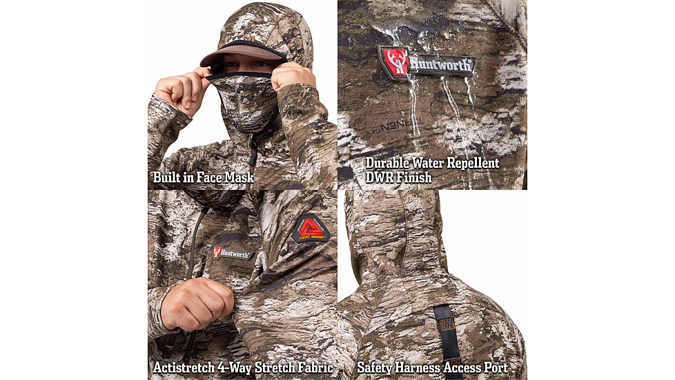 Huntworth Grayling Heat Boost Heavyweight Soft Shell Hoodie - Men's, Tarnen, Large, E-9622-TRN-L