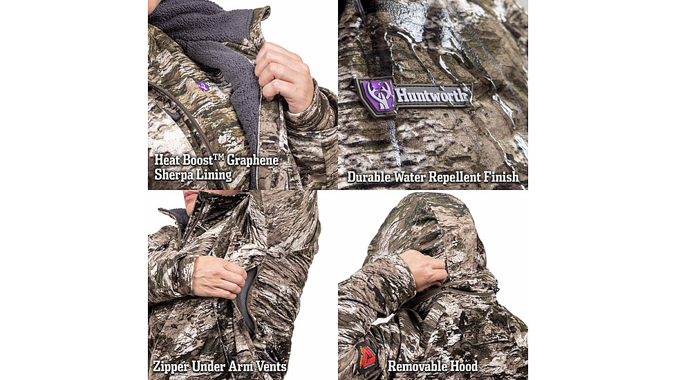 Huntworth Matterhorn Heat Boost Heavyweight/Waterproof Hunting Jacket - Women's, Tarnen, Small, E-9606-W-TRN-S