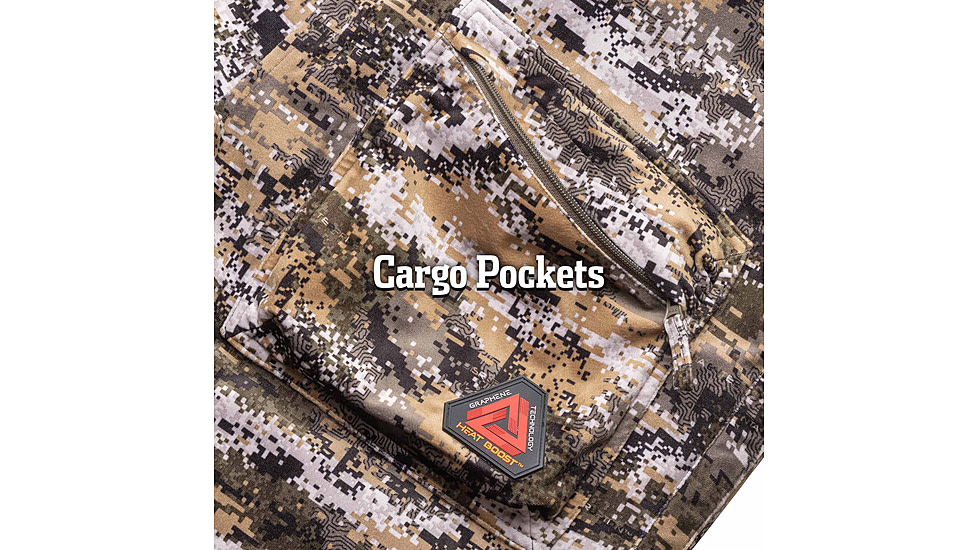 Huntworth Matterhorn Heat Boost Heavyweight Waterproof Lined Hunting Bib Overalls - Mens, Disruption, 2XL, E-9541-DC-2XL