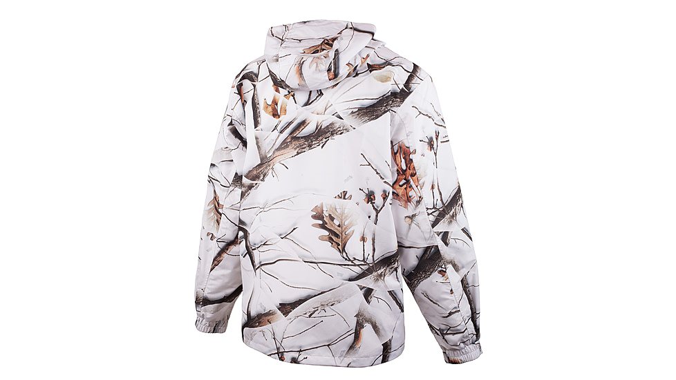 Huntworth Ackley Light Weight Microfiber Waterproof Cover Up Jacket - Men's, Snow Camo, 3XL, E-81702-SCB-3XL