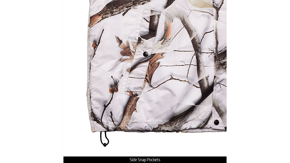 Huntworth Ackley Light Weight Microfiber Waterproof Cover Up Jacket - Men's, Snow Camo, 3XL, E-81702-SCB-3XL