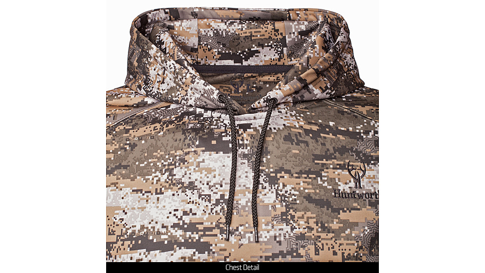 Huntworth Harrison Mid Weight Performance Fleece Hunting Hoodie - Men's, Disruption, 4X-Large, E-9197-31DC-4XL