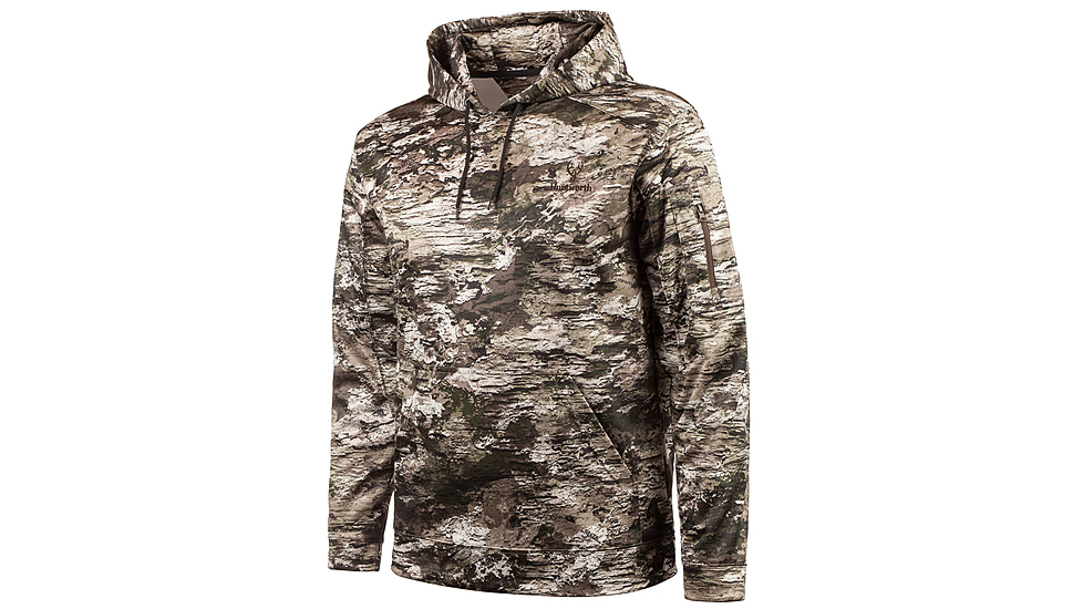 Huntworth Harrison Mid Weight Performance Fleece Hunting Hoodie - Mens, Tarnen, Medium, E-9197-TRN-M