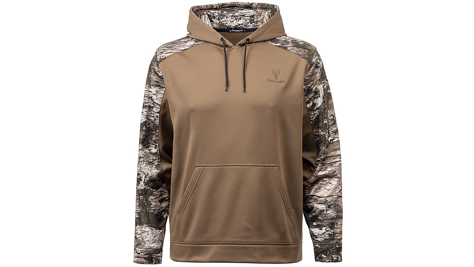 Huntworth Lifestyle Performance Fleece Hoodie - Men's, Walnut / Tarnen, Extra Large, E-9198-WLT/TRN-XL