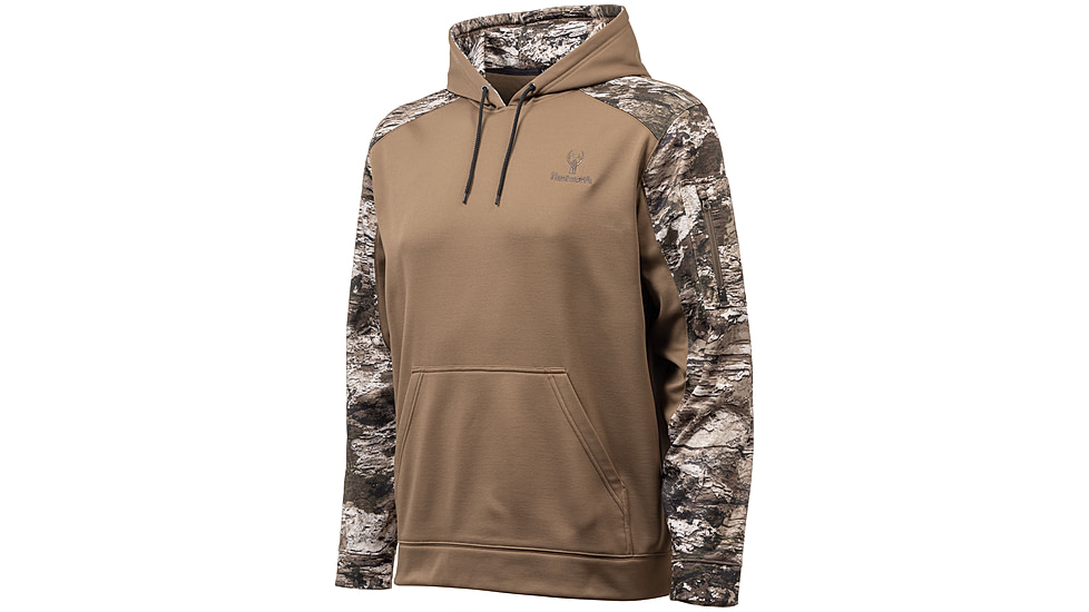 Huntworth Lifestyle Performance Fleece Hoodie - Men's, Walnut / Tarnen, Extra Large, E-9198-WLT/TRN-XL