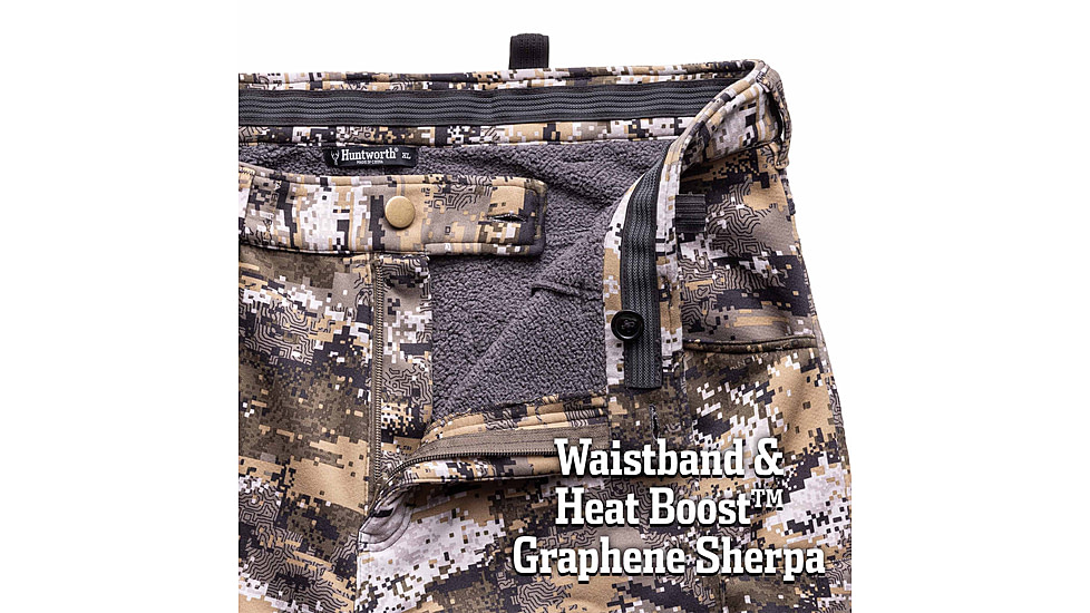 Huntworth Saskatoon Heat Boost Heavy Weight Windproof Softshell Pants - Mens, Disruption, Medium, E-9543-DC-M