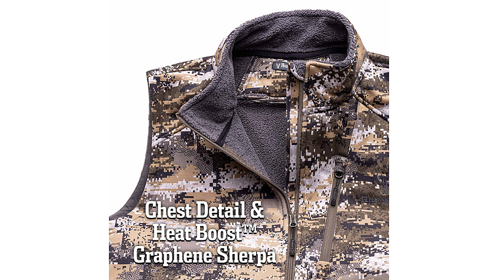 Huntworth Saskatoon Heat Boost Heavyweight Windproof Softshell Vest - Mens, Disruption, Large, E-9544-DC-L