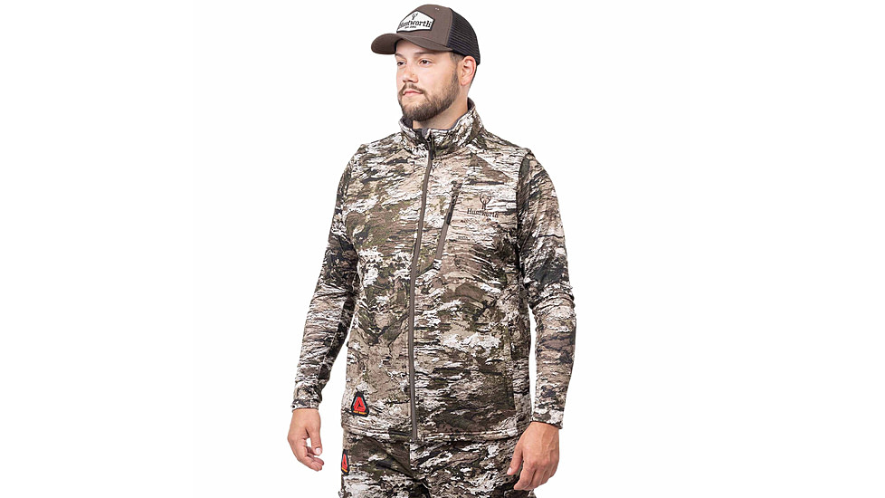 Huntworth Saskatoon Heat Boost Heavyweight Windproof Softshell Vest - Mens, Tarnen, Medium, E-9544-TRN-M