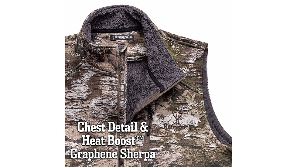 Huntworth Saskatoon Heat Boost Heavyweight Windproof Softshell Vest - Mens, Tarnen, Medium, E-9544-TRN-M