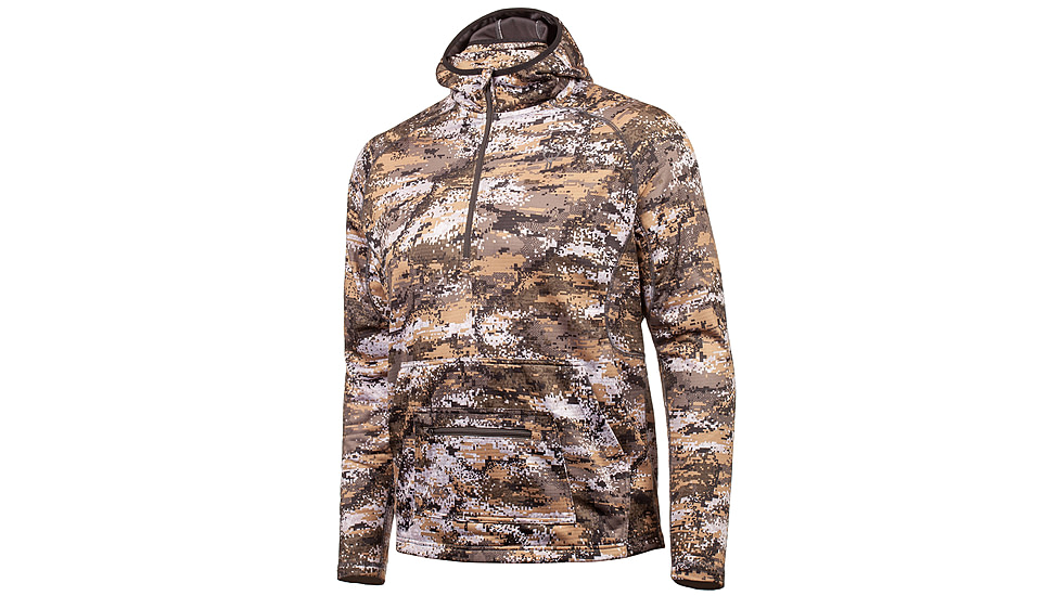 Huntworth Shelton Performance 1/2 Zip Hoodie w/ Facemask - Mens, Disruption, Extra Large, E-9373-DC-XL