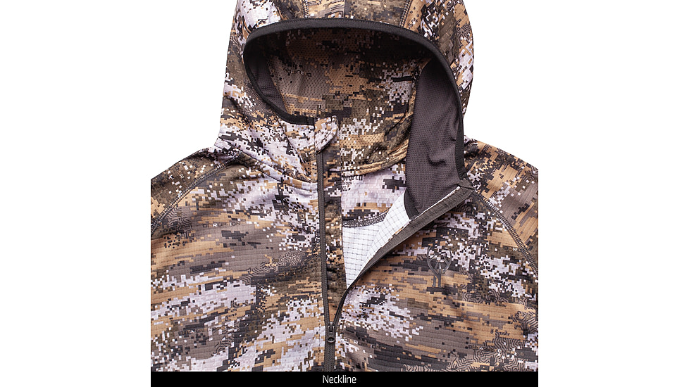Huntworth Shelton Performance 1/2 Zip Hoodie w/ Facemask - Mens, Disruption, Extra Large, E-9373-DC-XL