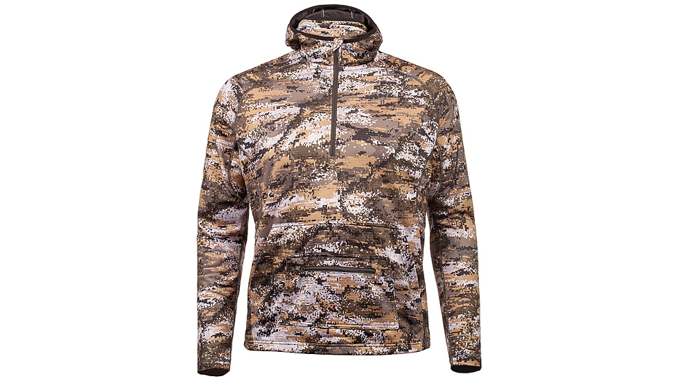 Huntworth Shelton Performance 1/2 Zip Hoodie w/ Facemask - Mens, Disruption, Extra Large, E-9373-DC-XL