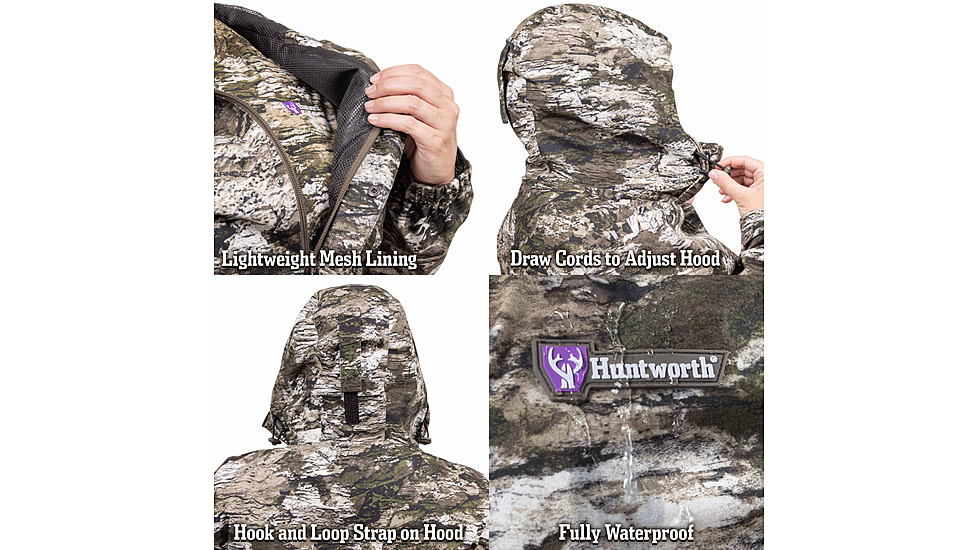 Huntworth Winsted Tricot Waterproof Rain Jacket - Women's, Tarnen, Extra Large, E-9619-W-TRN-XL