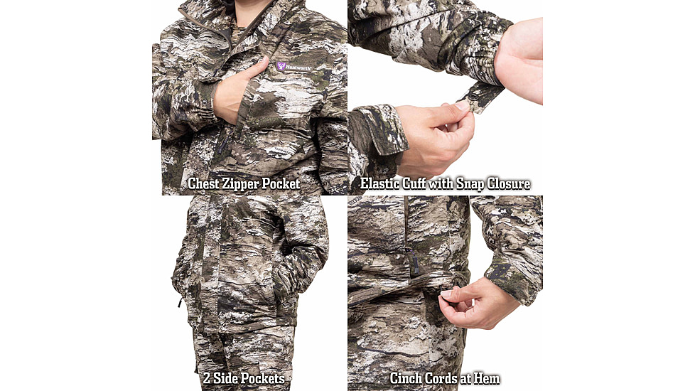 Huntworth Winsted Tricot Waterproof Rain Jacket - Women's, Tarnen, Extra Large, E-9619-W-TRN-XL