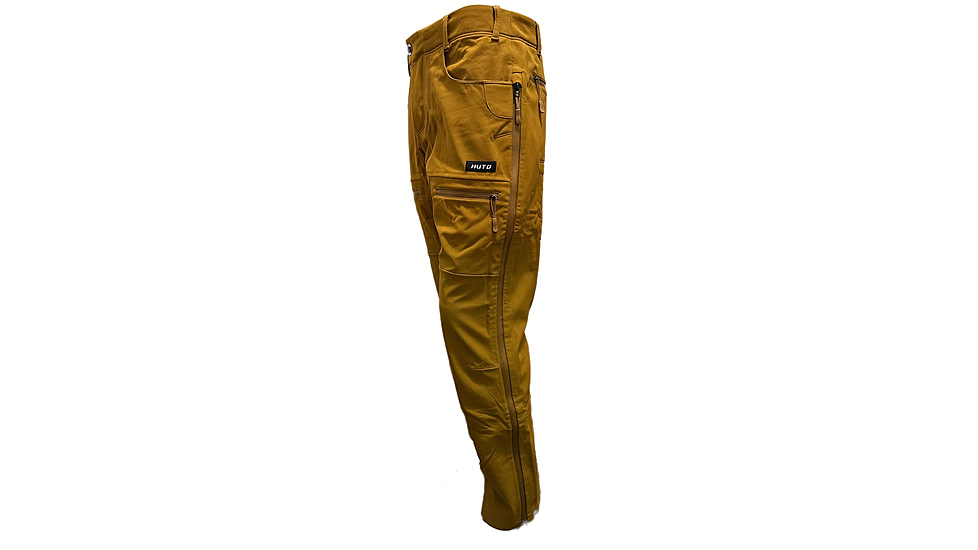 Huto Lifestyle Multi Climate Water Resistant Hunting Pants, Mustard Brown, 36x33, MULTCLIM-PNT-CYTBRN-36