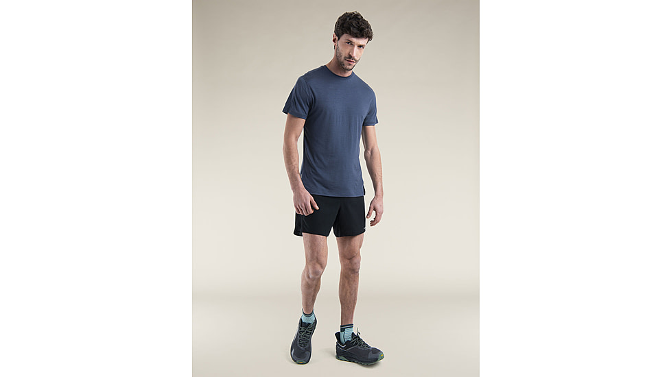 Icebreaker 150 MerinoFine Ace SS T-Shirt - Mens, Graphite, Medium, IB0A56X8884M