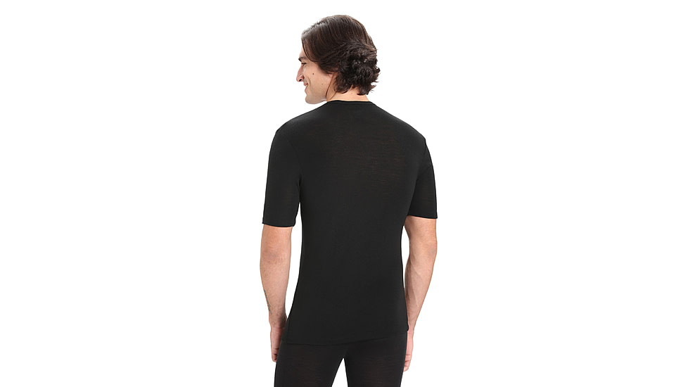 Icebreaker 175 Everyday Short Sleeve Crewe Thermal Top - Mens, Black, Medium, IB104482001M