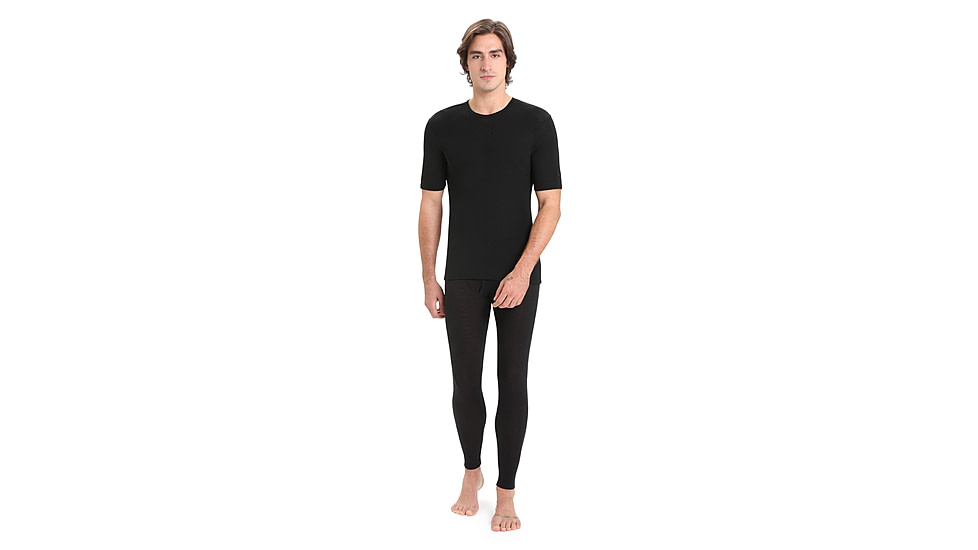 Icebreaker 175 Everyday Short Sleeve Crewe Thermal Top - Mens, Black, Medium, IB104482001M