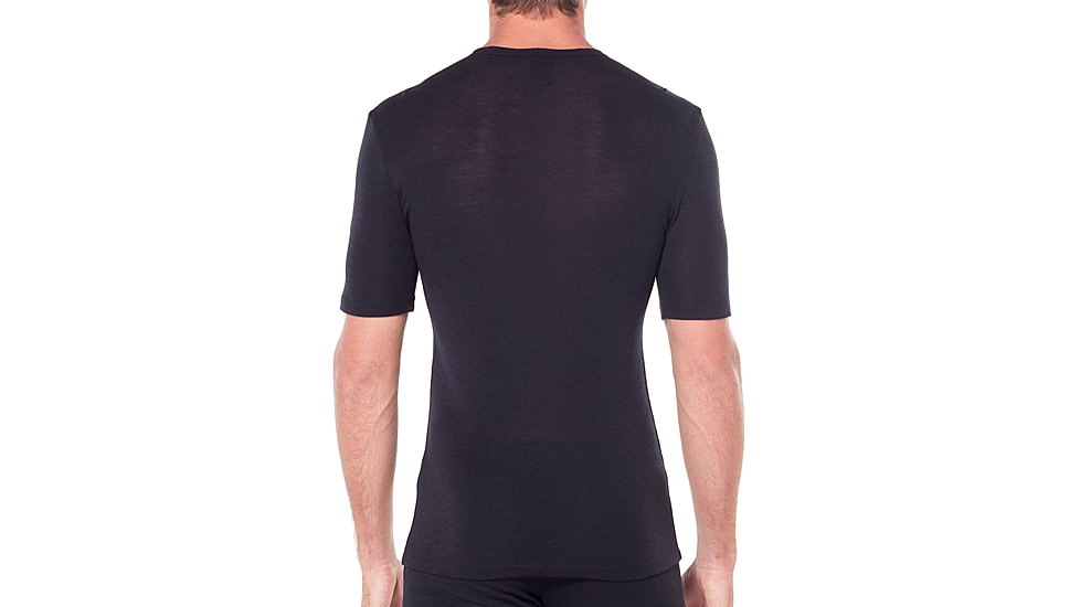 Icebreaker 175 Everyday Short Sleeve Crewe Thermal Top - Mens, Black, Small, 104482001S